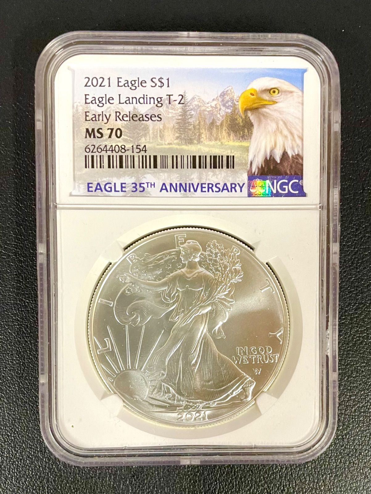☆NGC最高鑑定☆2021 アメリカ イーグルコイン アーリーリリース MS70