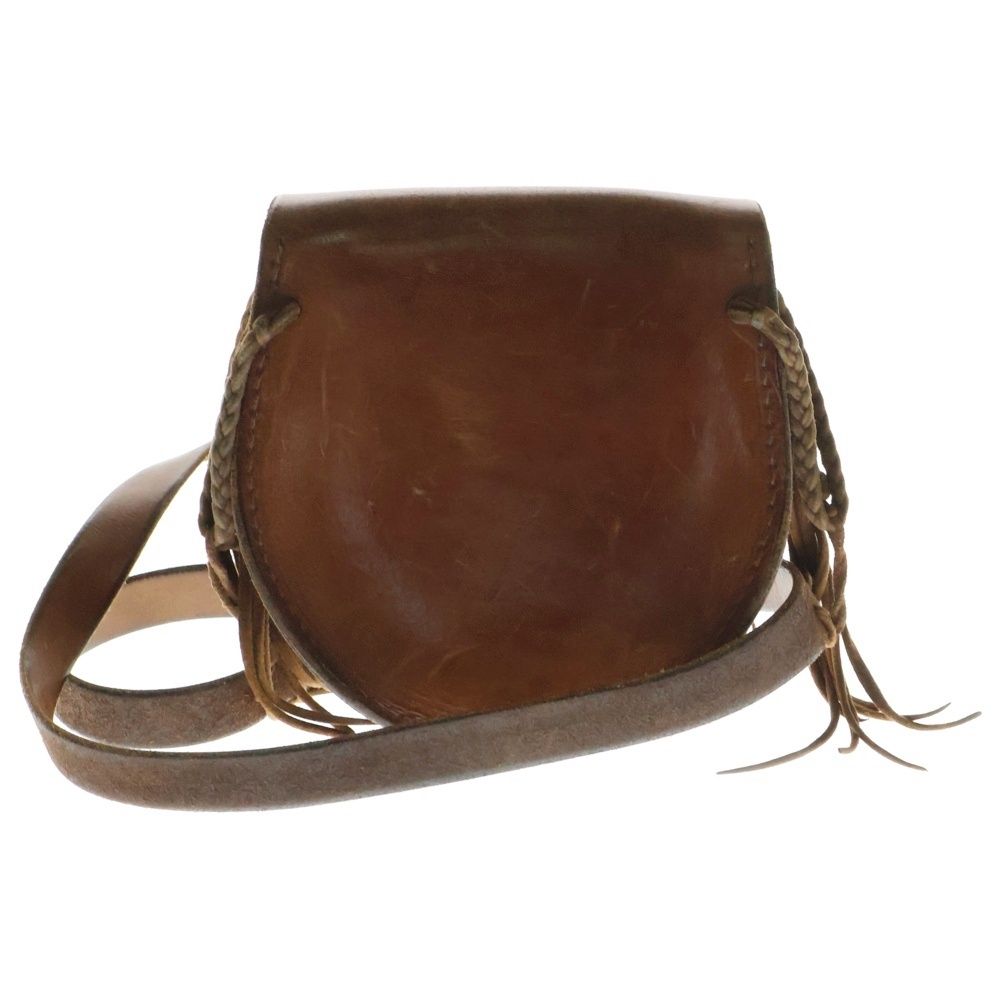 goro's (ゴローズ) サドルレザー 丸型メディスンバッグ ブラウン