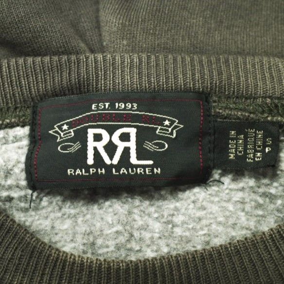 RRL ダブルアールエル SEPARATE POCKET AFTERHOOD PARKA ロゴプリント 後付けスウェットプルオーバーパーカー S  Faded Black Double RL Vガゼット 裏起毛 トップス g16729 - メルカリ