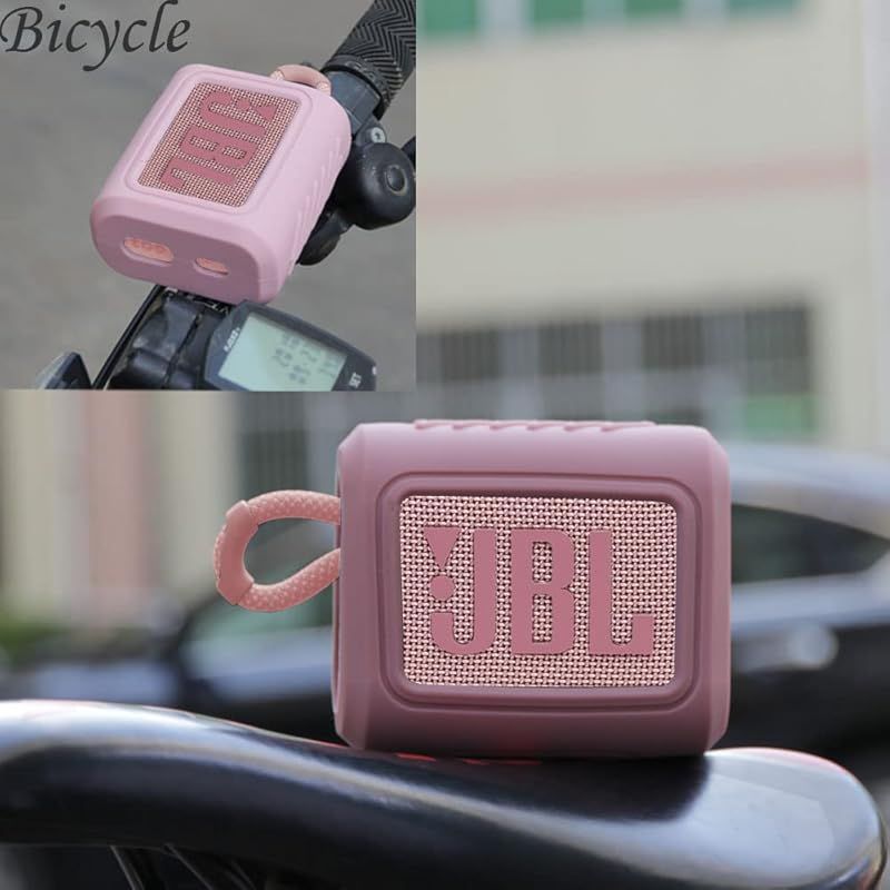 JBL GO 3 Bluetoothスピーカー専用保護収納シリカゲルシェル-Hermitshell(ピンク) 0