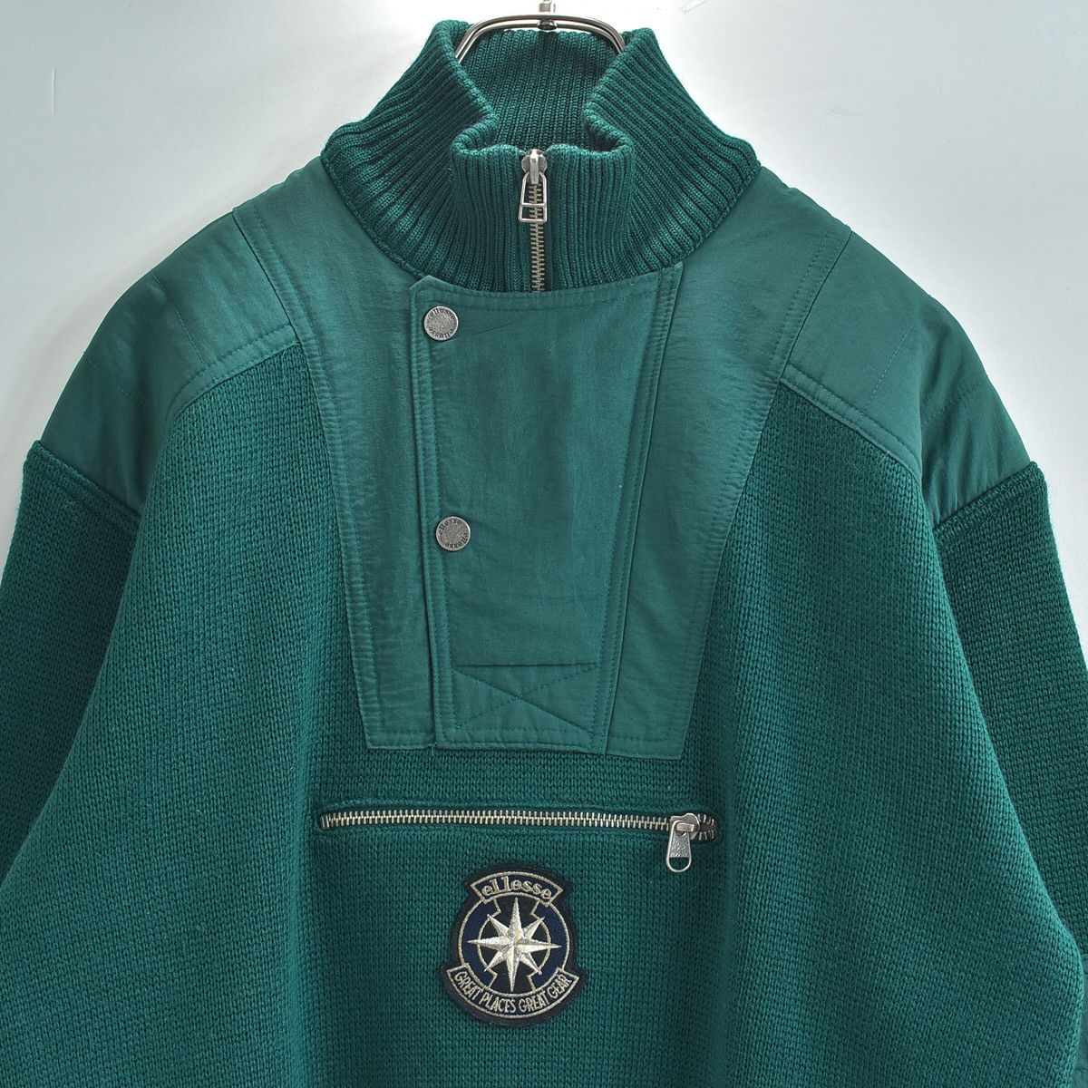 GOLDWIN デザイン ハイネック スキーセーター ヴィンテージ ellesse by