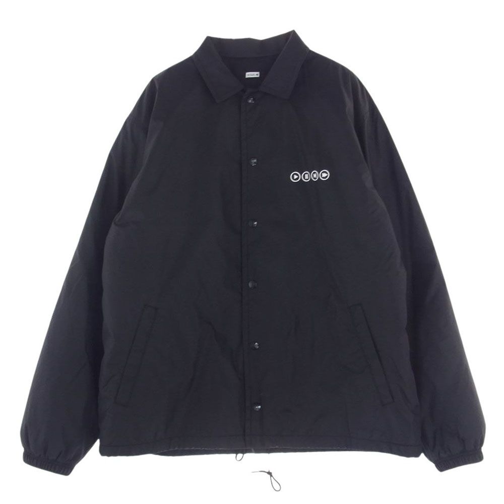 シークエル SEQUEL  ブルゾン 22AW  SQ-22AW-JK-08 COACH JACKET バックプリント 中綿 コーチ ジャケット  ブラック系 L【中古】