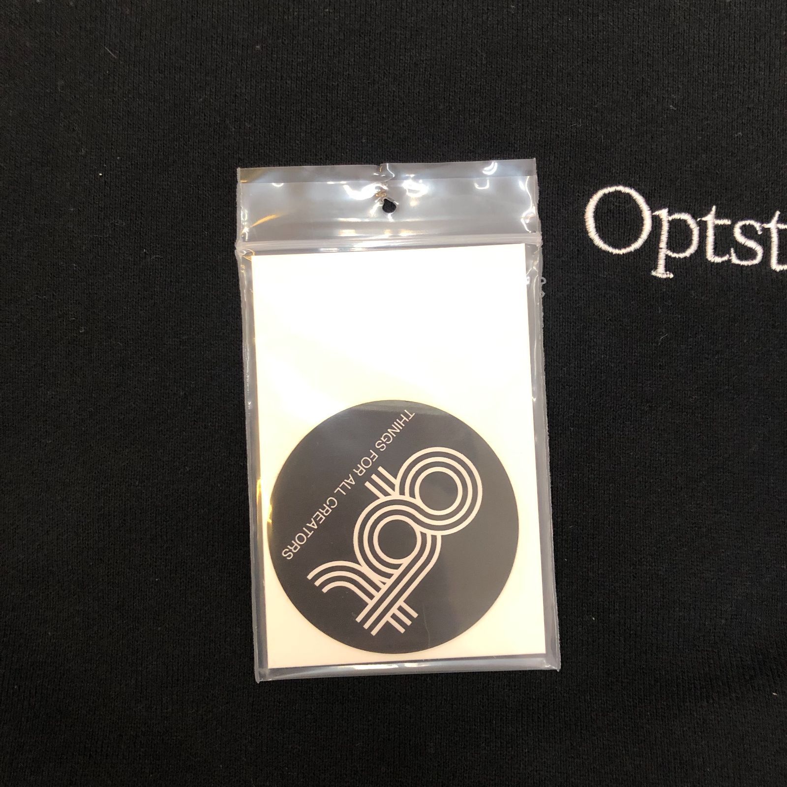 OPTSTUFF CREWNECK SWEAT SHIRT OPT10002 BLACK XL オプトスタフ