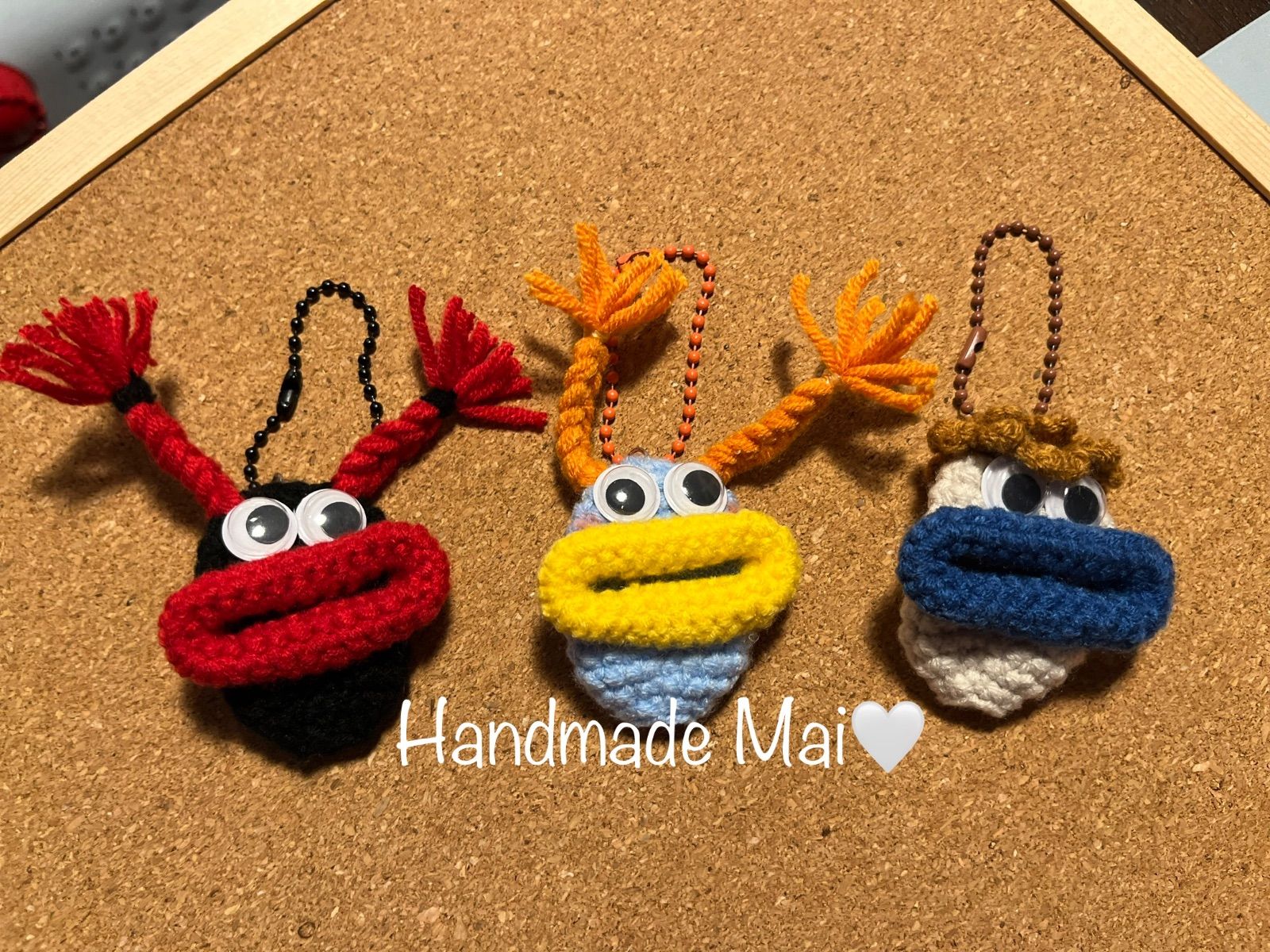 4個セットパクパクモンスター キーケース 編み物 - メルカリ