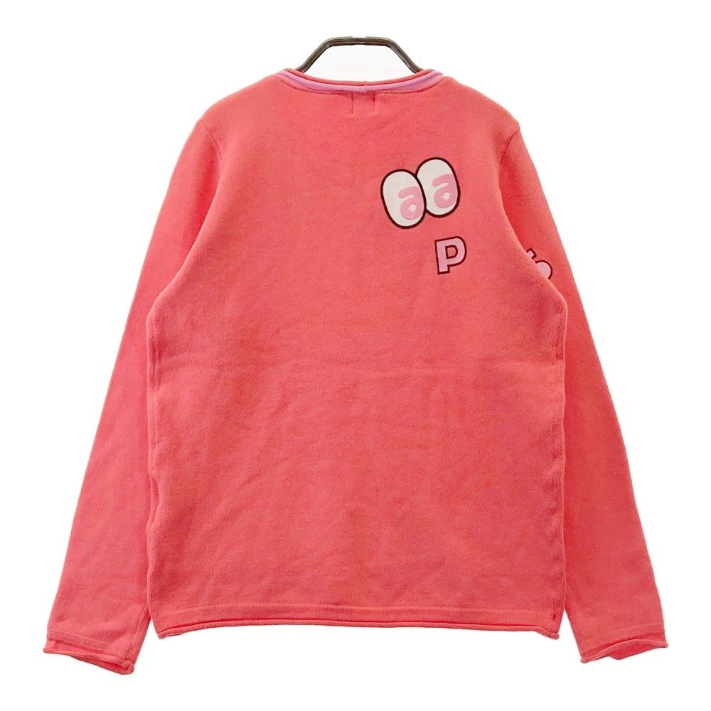 サイズ：38 ARCHIVIO アルチビオ ニットセーター ロゴ刺繍 ピンク系