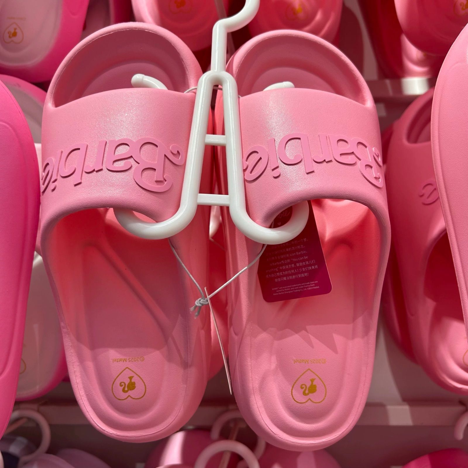 MINISO x Barbie サンダル Miniso Barbie Slippers Pink Thick Sole Soft Comfortable Home