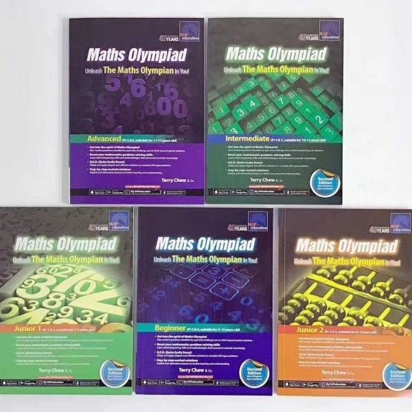 洋書　Maths Olympiad 5冊 Sap Education 未使用 洋書 Maths Olympiad 5冊 Sap Education 未使用 洋書 Maths