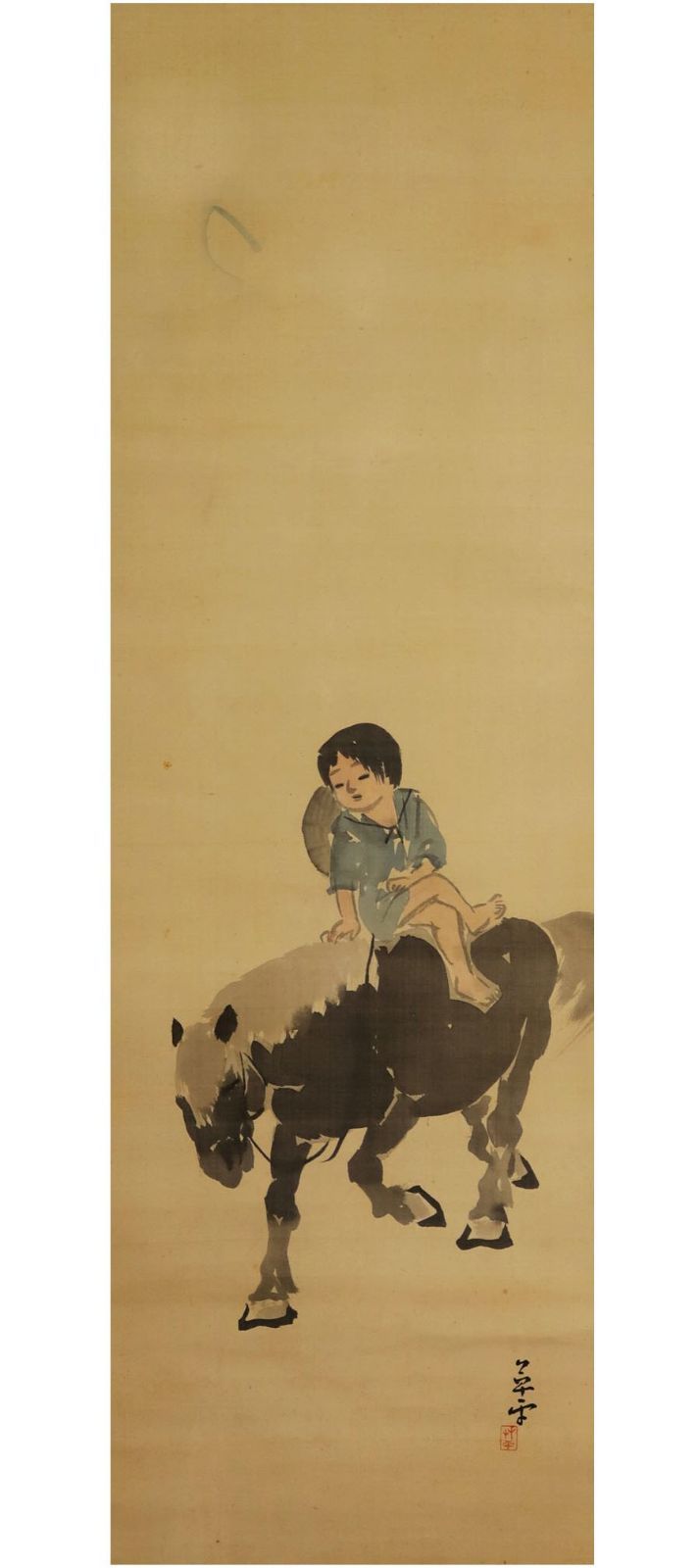 掛軸□猛虎 光正 絹本 肉筆 日本画 古美術 時代物 骨董品□⑯ Kogire