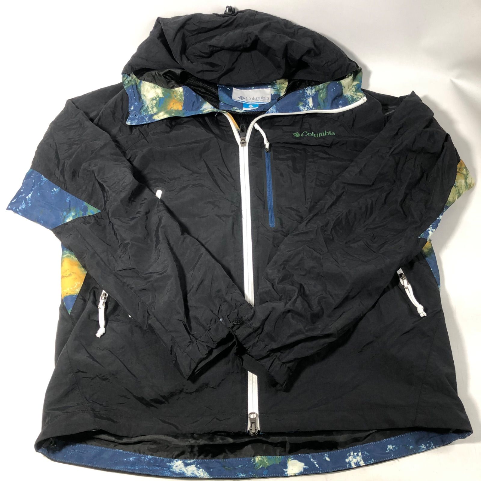 A1021-27-5 Columbia コロンビア Kinetics キネティクス メンズナイロンジャケット ナイロン Kinetics size L 身幅58cm 着丈70cm