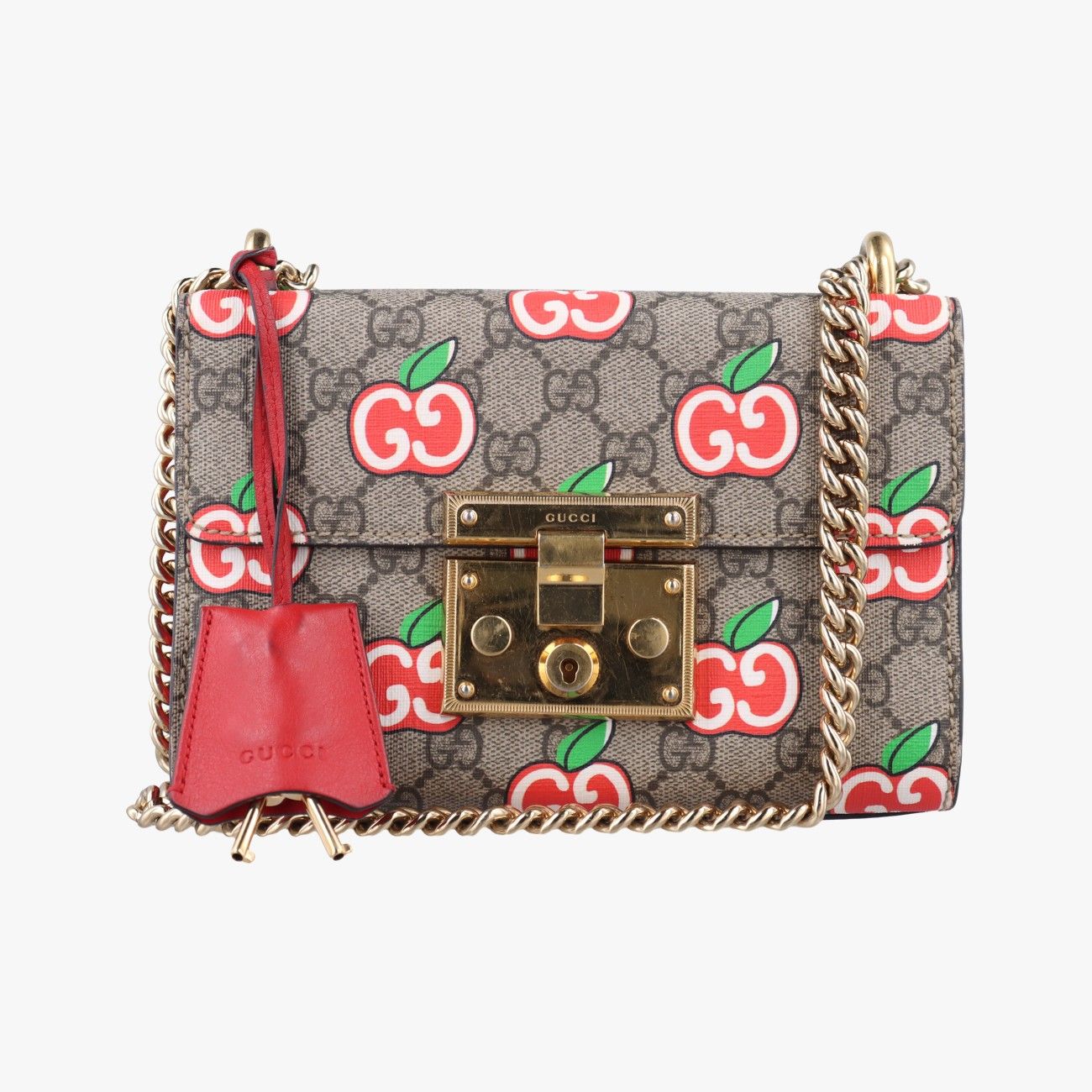 グッチGucciパドロック GGアップルプリントマルチ PVCコーティングキャンバス409487I033549441
