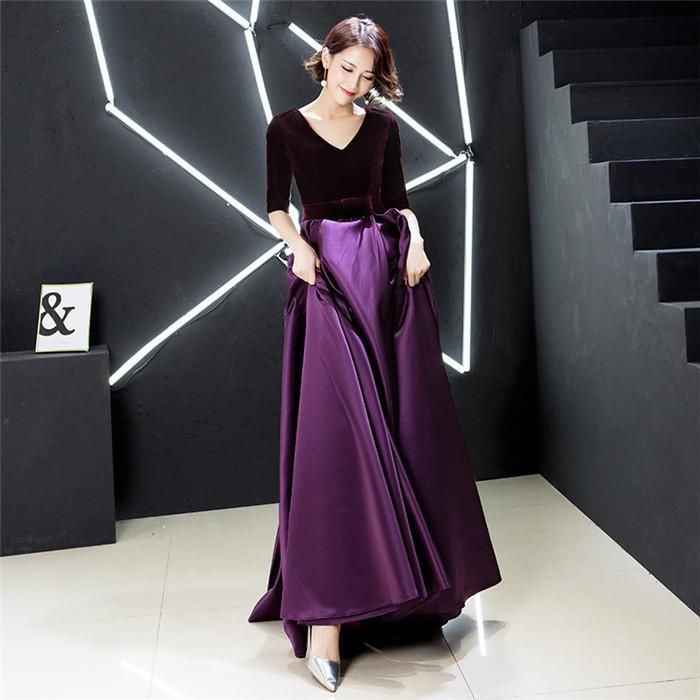 パーティードレス ロング丈結婚式 袖あり マキシ ピアノ 発表会 ミモレ丈 上品 フォーマル お呼ばれ30代 40代 披露宴 二次会 着痩せ お呼ばれ 50代 大人 新しい未使用 ドレス 大人 ピアノ 発表会 高校生 ロングドレス