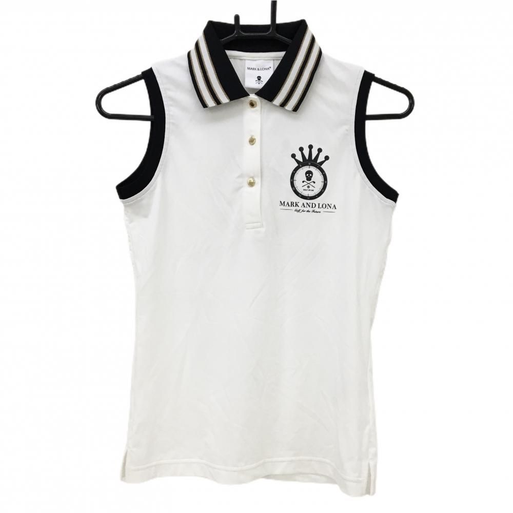 ☆SALE価格☆【新品】マークアンドロナ ノースリーブポロシャツ 白