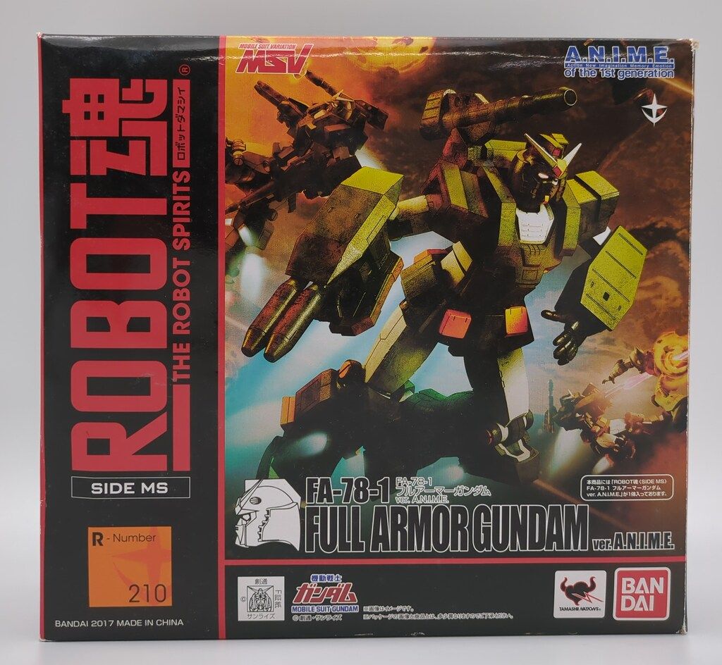 BANDAI ROBOT魂u003cSIDE MSu003e 機動戦士ガンダム MSV FA-78-1 フルアーマーガンダム ver. A.N.I.M.E. 210