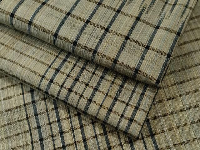 平和屋着物○上質な紬 横段花文 正絹 逸品 DAAT1339tw