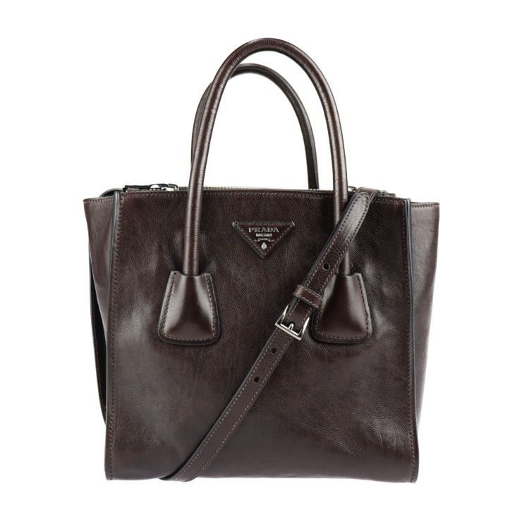 PRADA プラダ ハンドバッグ BN2625 グレースカーフ MORO ダーク