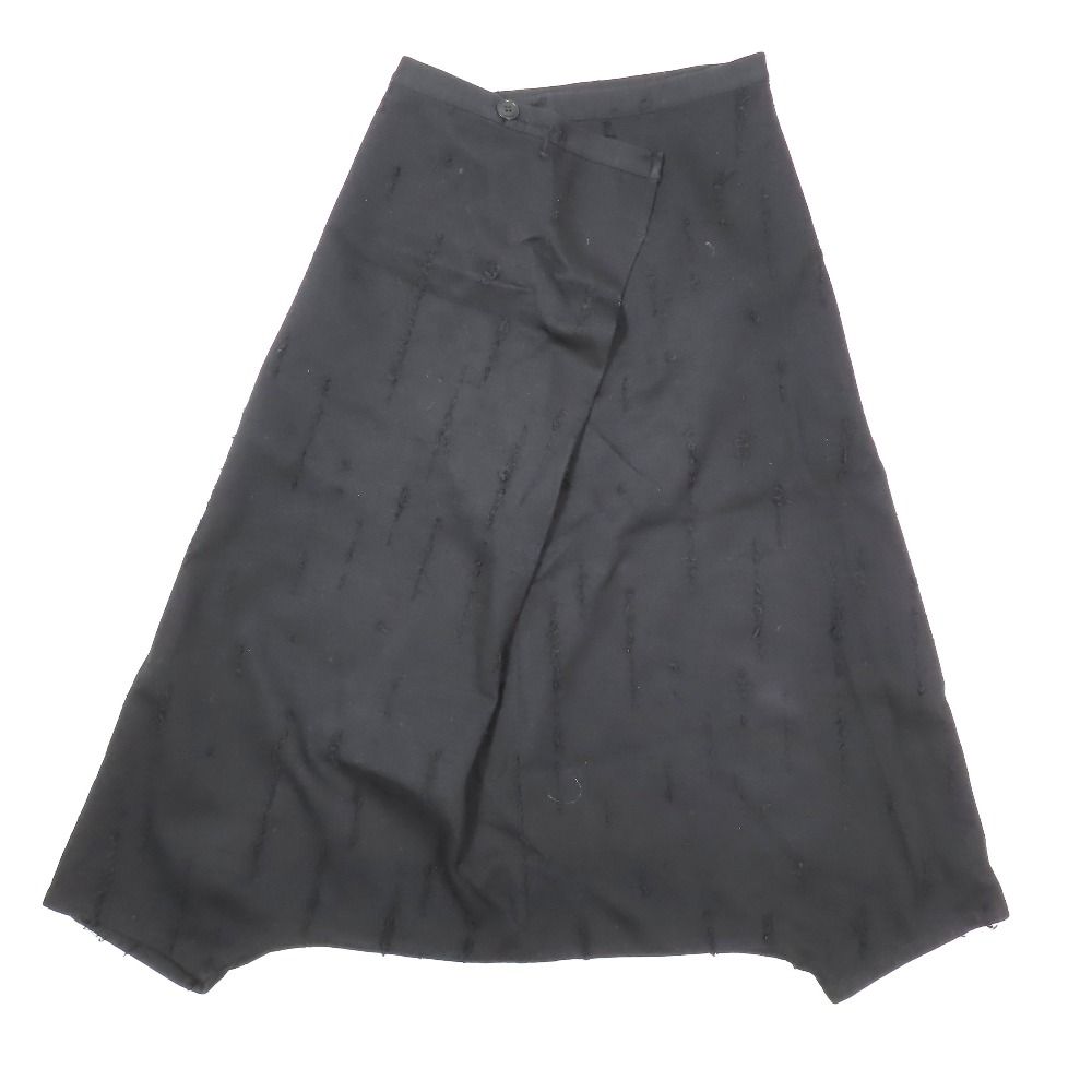 me ISSEY MIYAKE シワ加工 総柄 サルエルパンツ 変形 赤（me