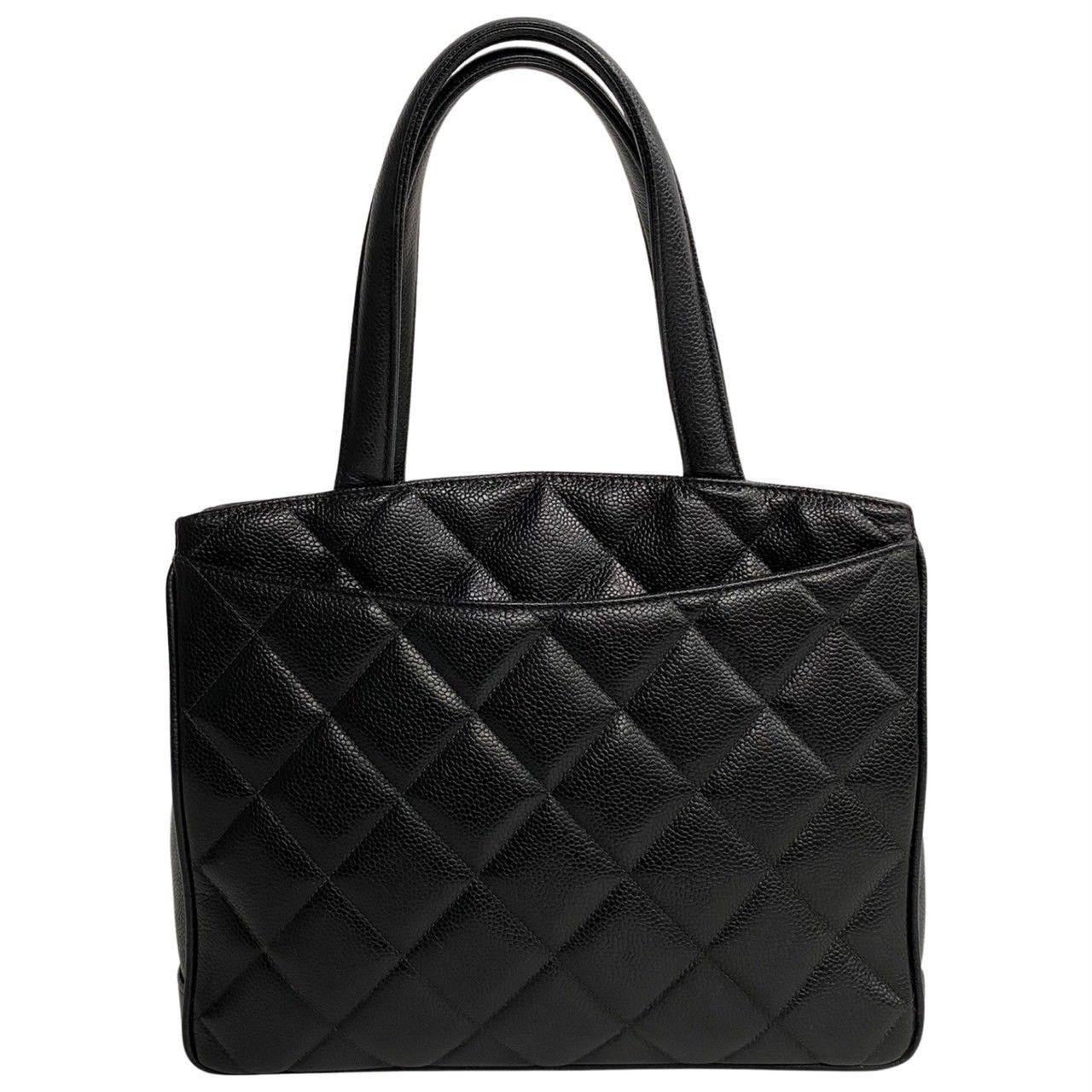 極 美品 シール有 CHANEL シャネル ロゴ キャビアスキン マトラッセ 極 美品 シール有 CHANEL シャネル ロゴ キャビアスキン マトラッセ