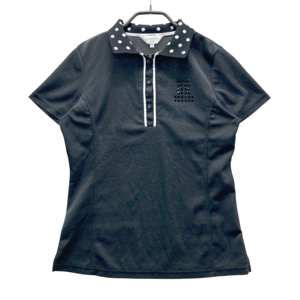 ゴルフ LANVIN ランバン レディース トップス 半袖 シャツ（ブラック