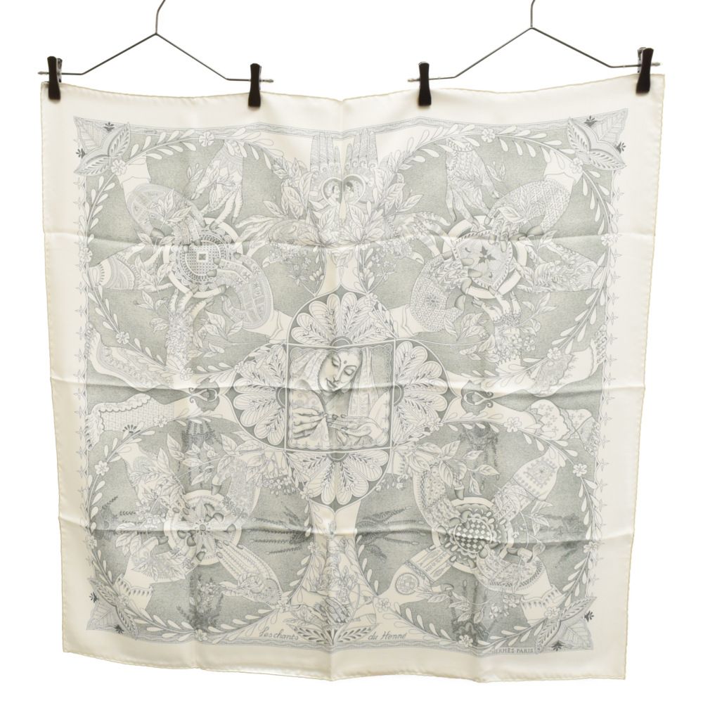 HERMES　エルメス　スカーフ　カレ90　ヘンナの歌 HERMES エルメス スカーフ カレ90 Les chants du henne ヘンナの歌