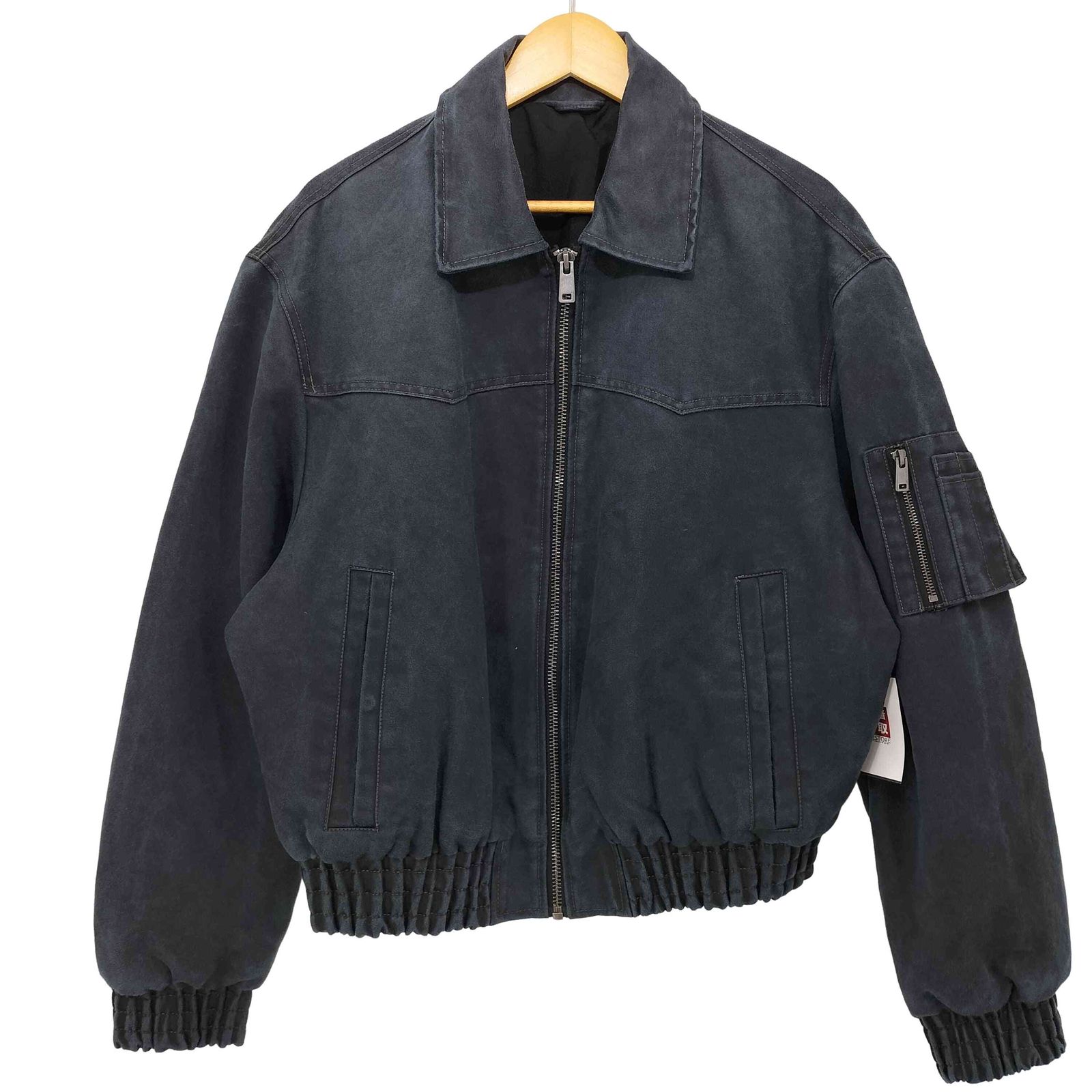 ザラ ZARA ウォッシュドクロップドフィットジャケット メンズ JPN：L 