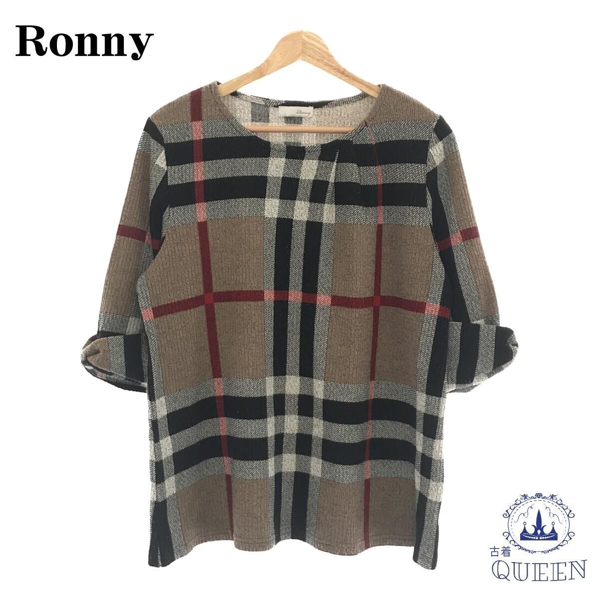 ☆美品☆ Ronny ロニー トップス チェック カットソー カジュアル