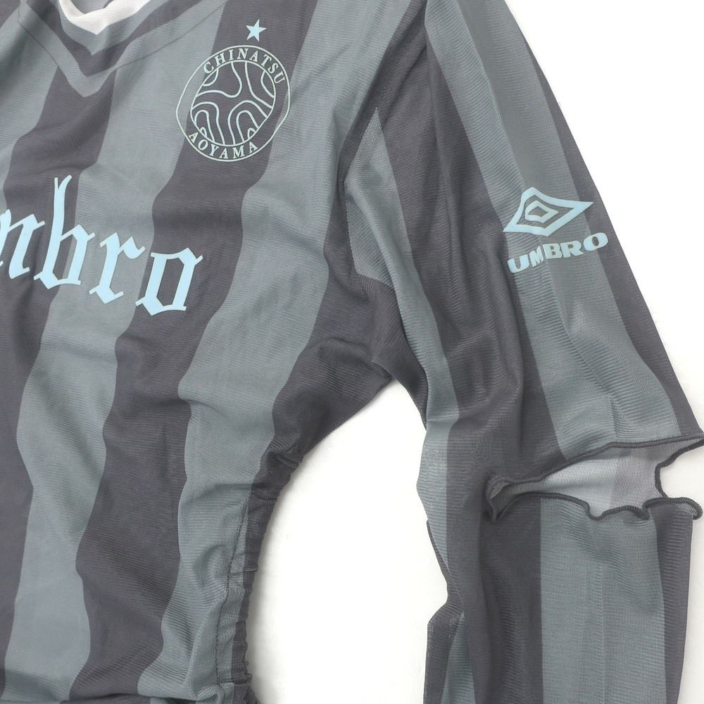 ひよ★Chinatsu Aoyama ×UMBRO グレー NEW】Chinatsu Aoyama × UMBRO 2Way Warmer Gray /