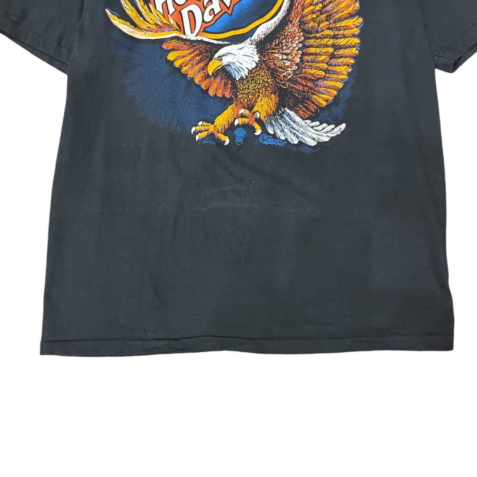 その他ブランド × HARLEY DAVIDSON / 80S/SNEAKERS/USA製/イーグルプリント/Tシャツ/L/コットン/GRY/ロゴ両面プリント 80s ビンテージ ハーレーダビッドソン 両面プリント Tシャツ Lサイズ