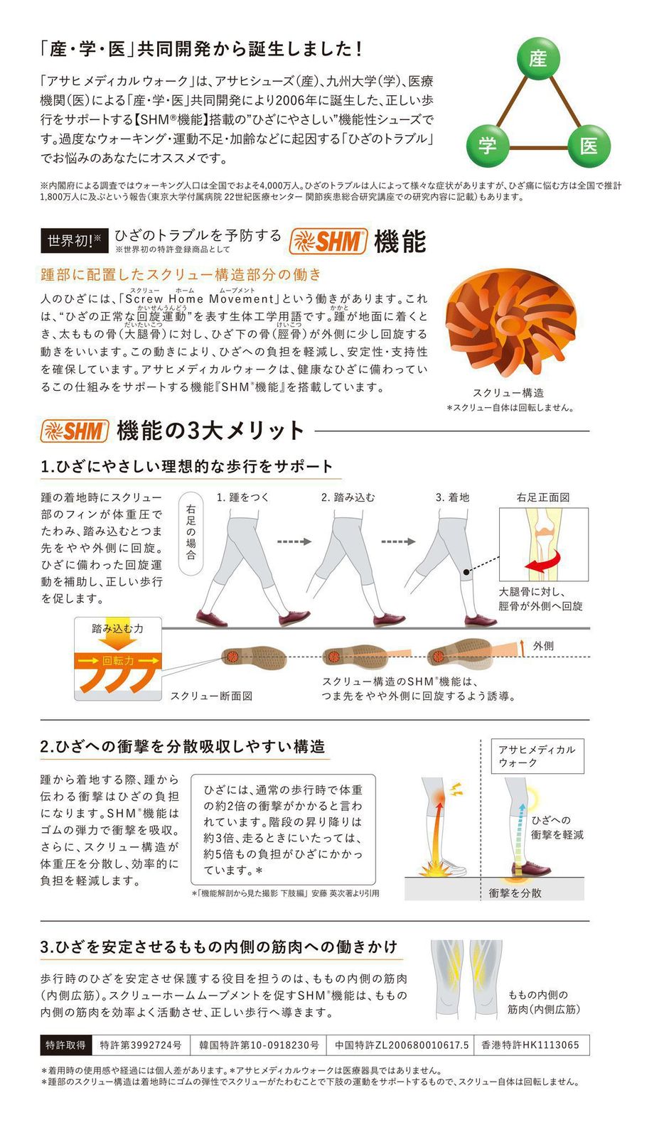 ひざに優しい アサヒメディカルウォーク GT L023 ウォーキング
