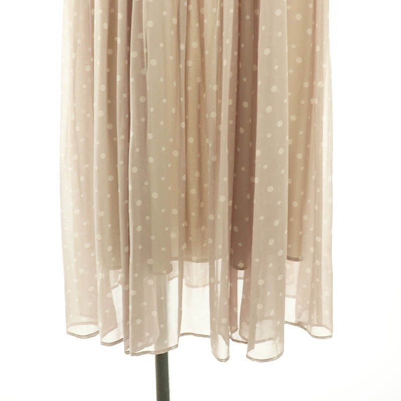 アナイ 38 シフォンドットプリーツ ワンピース