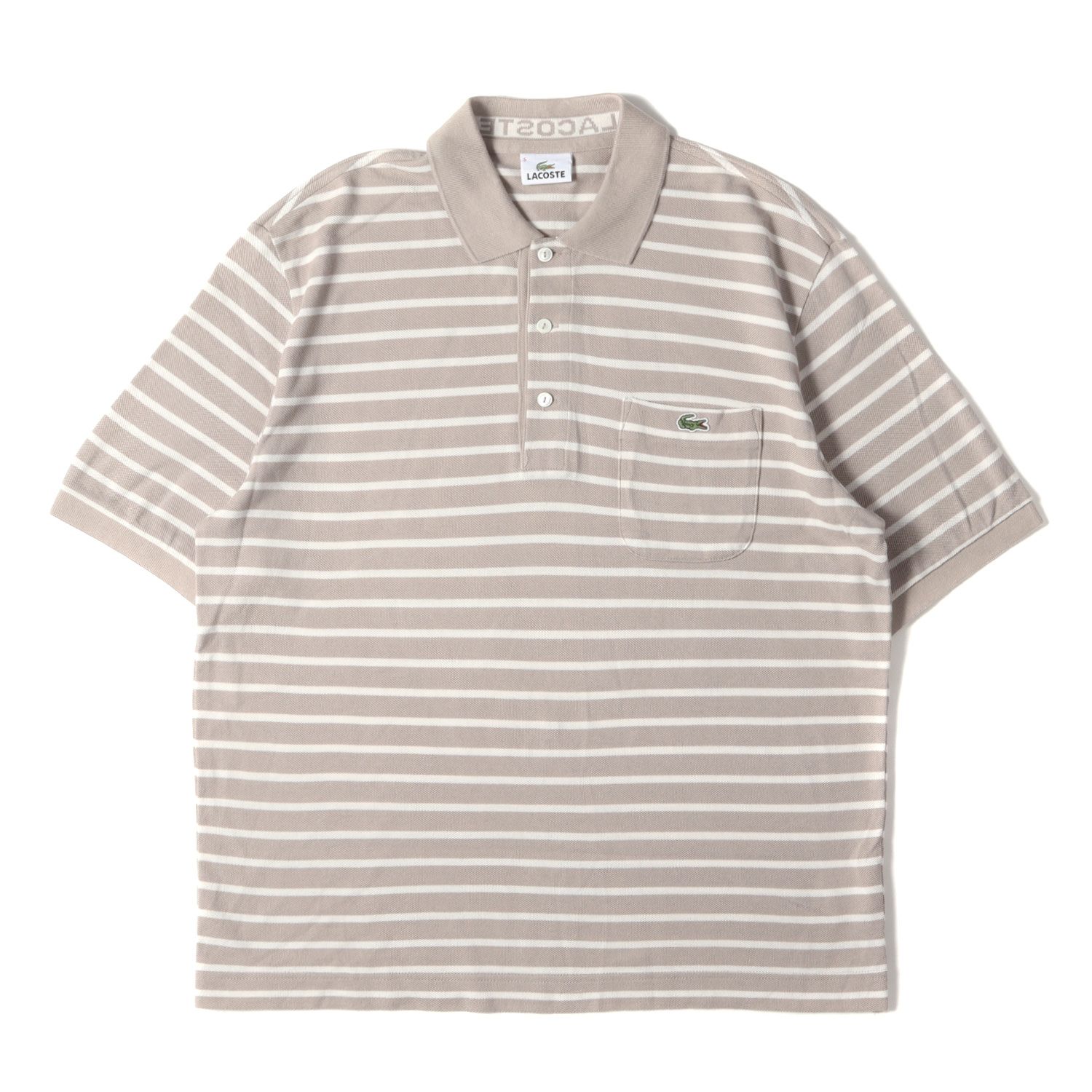 LACOSTE ラコステ ポロシャツ サイズ:5 ポケット付き ワニ ワッペン 