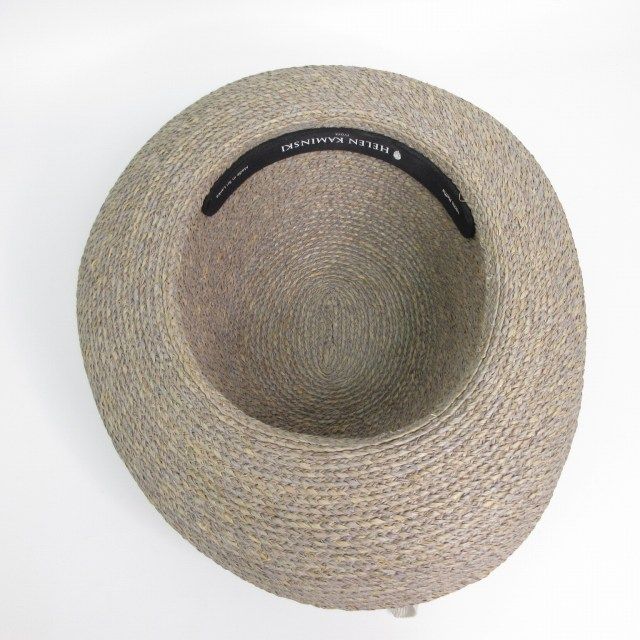 HELEN KAMINSKI ヘレンカミンスキー　麦わら　帽子　ハット　グレー 専用ヘレンカミンスキー 麦わら帽子 ハット 人気 グレー HELEN