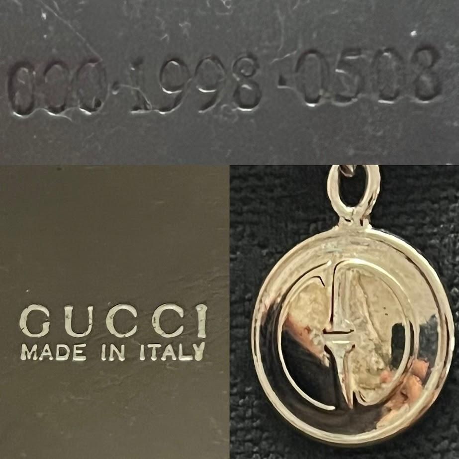 グッチ トートバッグ　ブラウン バンブー　チャーム　ナイロン　自立　ロゴ箔押し GUCCI グッチ トートバッグ ブラウン レディース バンブー