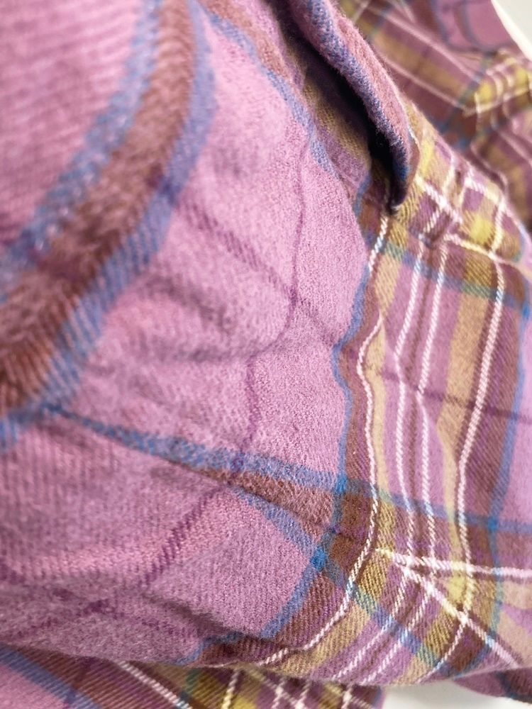 シュプリーム SUPREME Pile Lined Plaid Flannel Shirt Dusty Purple