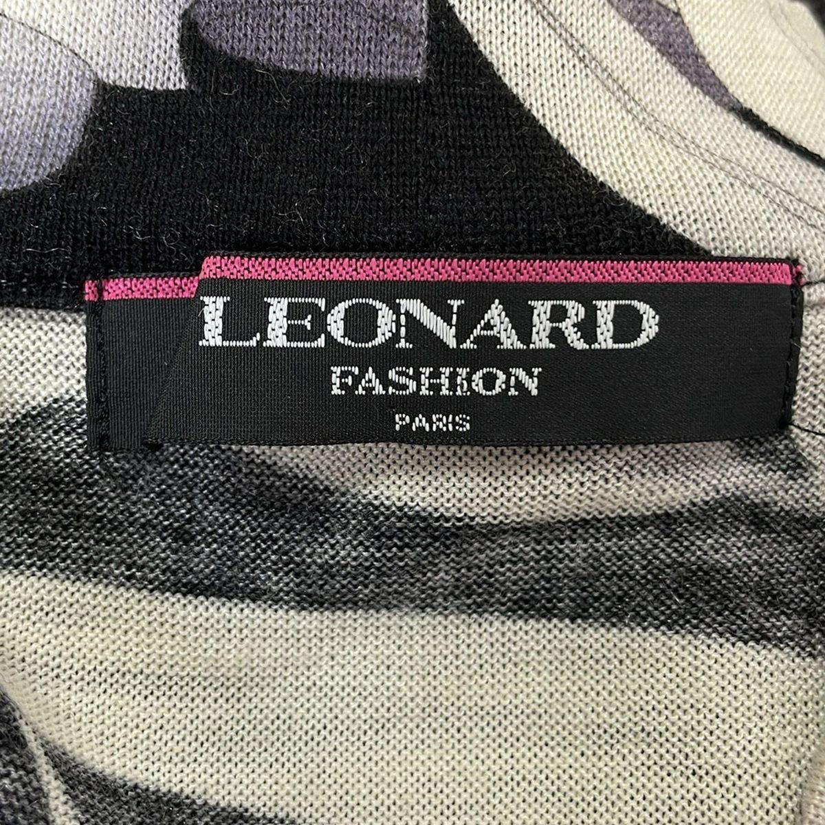 LEONARD(レオナール) 長袖セーター サイズLL レディース - 黒