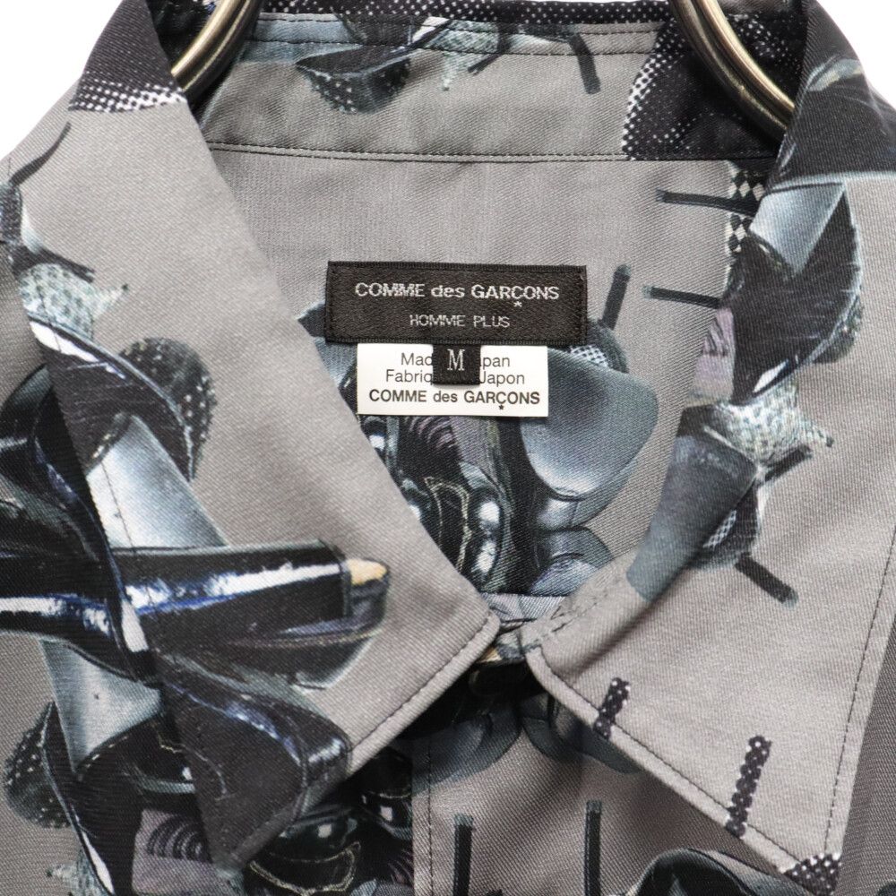 COMME des GARCONS HOMME PLUS (コムデギャルソンオムプリュス) 21AW WILLIE COLE PRINTED  SHIRT ウィリーコール プリンテッドロングスリーブ 長袖シャツ グレー PH-B025 - メルカリ