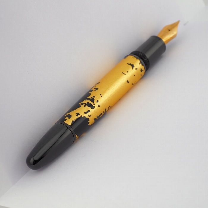 中古】(モンブラン) MONTBLANC #146 ゴールドリーフ フレックスニブ  