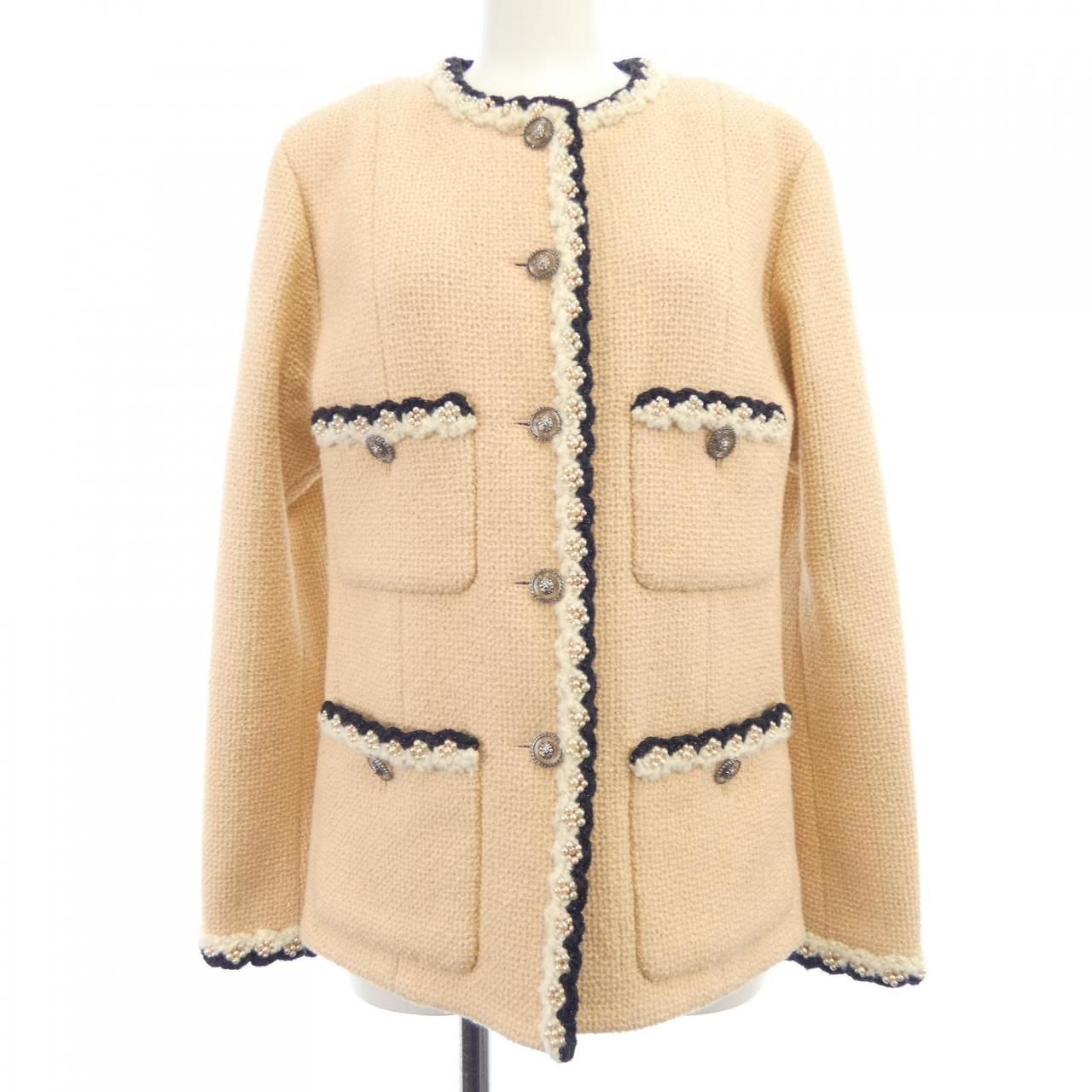 シャネル CHANEL ノーカラージャケット - メルカリ