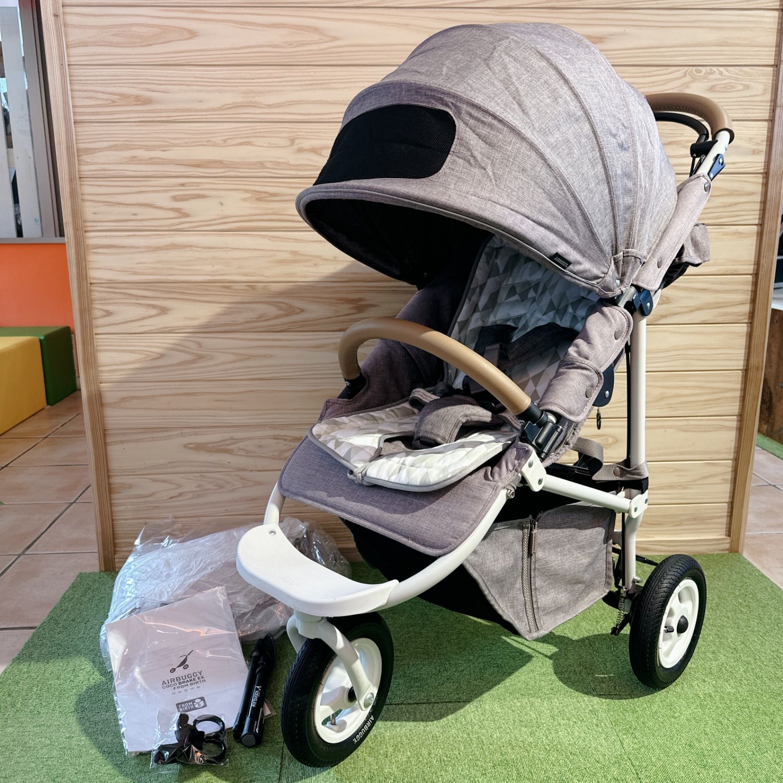 AIRBUGGY ココブレーキEX フロムバース アースサンド おまけ付き