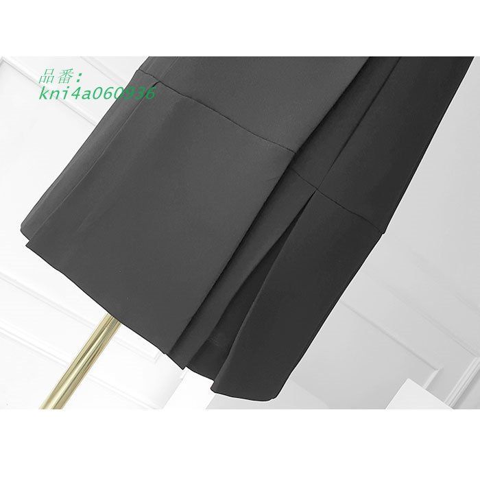 ジャケットスーツ風膝丈七分袖ワンピース