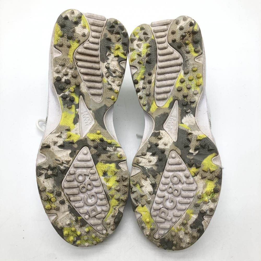 ☆特価☆【美品】パーリーゲイツ ゴルフシューズ 白×イエロー 053 