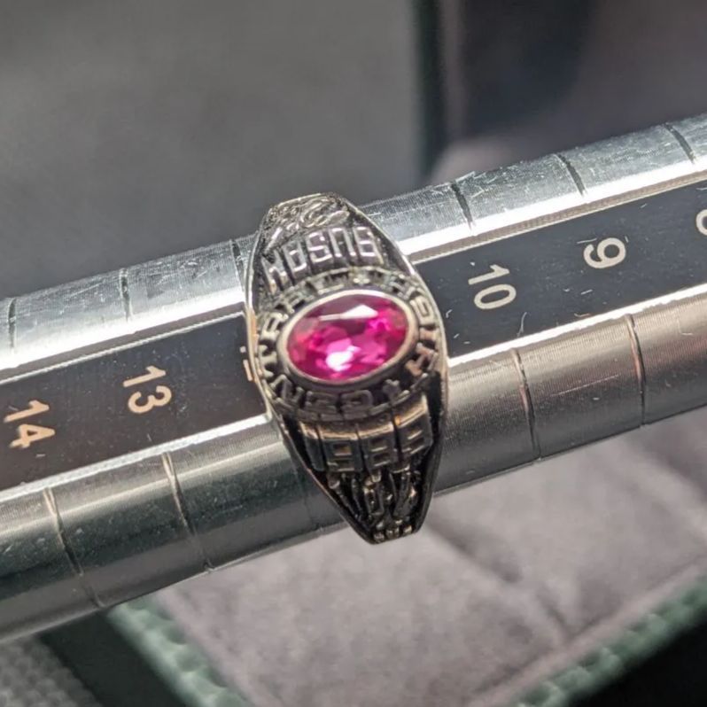 カレッジリング ACCR社 LTM 1989年 11号 赤 レッド クラスリング WWW_SHINETEETH_COM