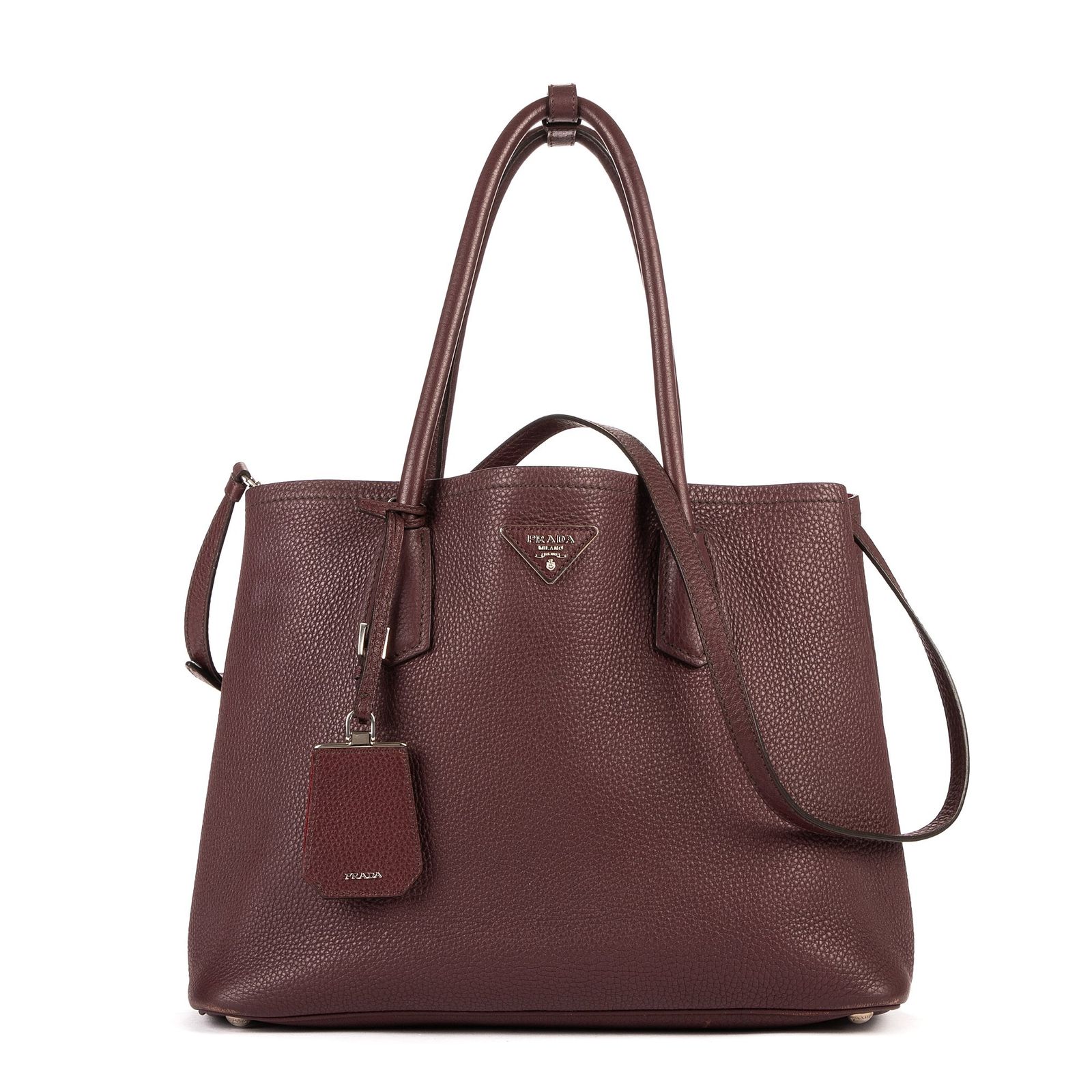 PRADA プラダフェニックス トート紫カーフスキンレザーA