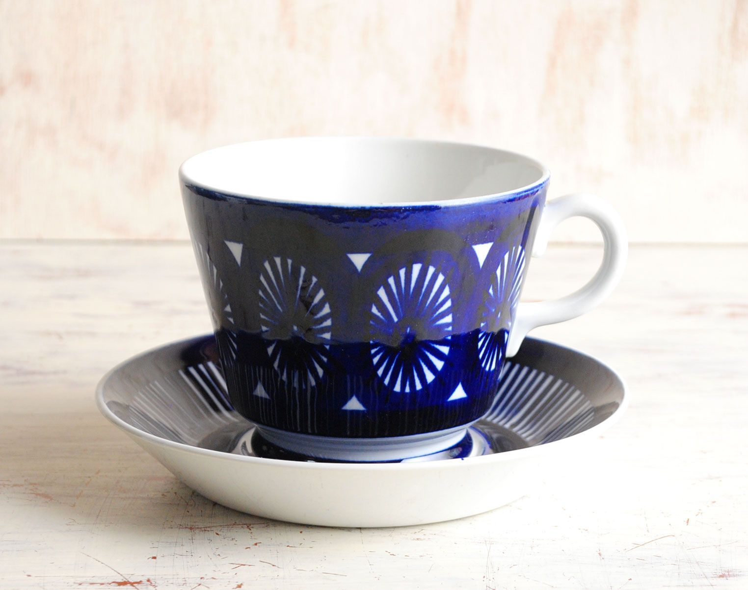 ARABIA アラビア Fiesta 大きなカップ＆ソーサー フィエスタ 北欧食器