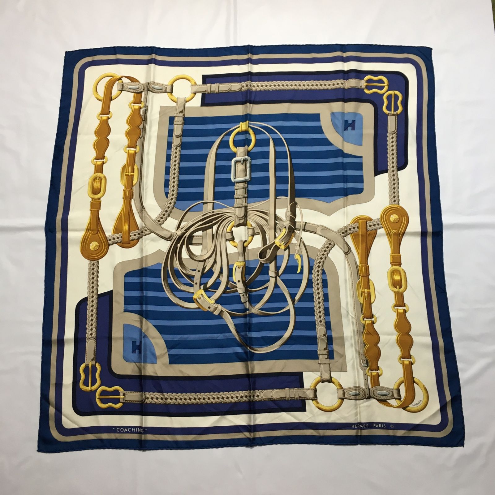 HERMES エルメス スカーフ カレ90 COACHING HERMES エルメス カレ90