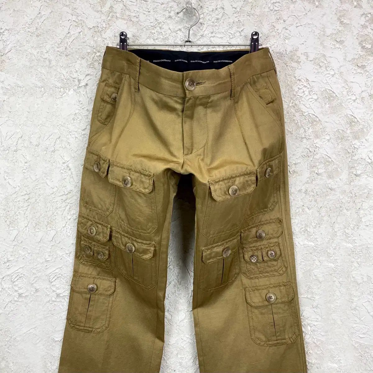 ドルチェ＆ガッバーナ カーゴパンツ マルチポケット ベージュ 春夏 ドルチェ＆ガッバーナ カーゴパンツ マルチポケット ベージュ 春夏