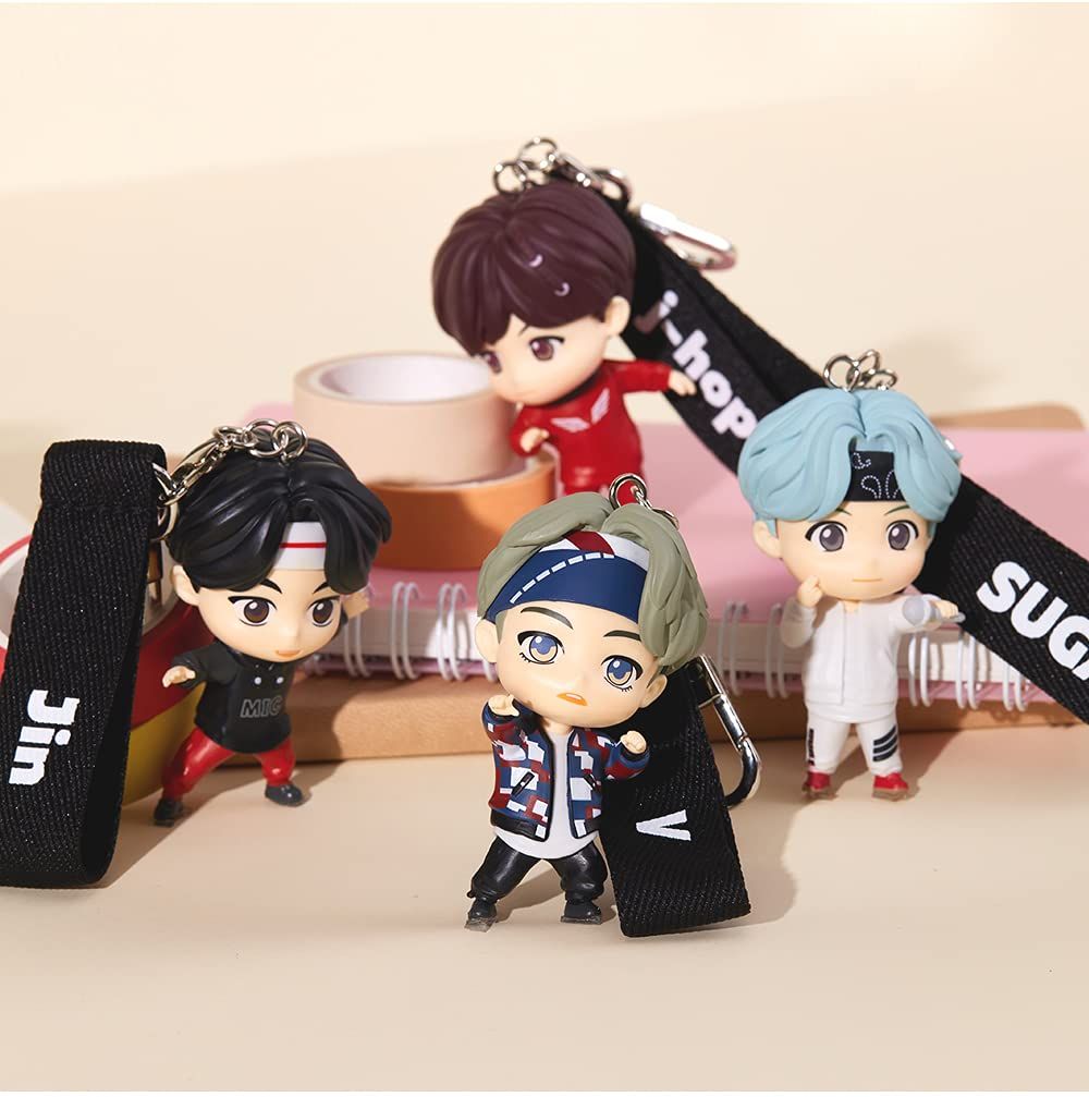 6708 BTS Tinytan フィギュア キーチェーン キーリング Kpop