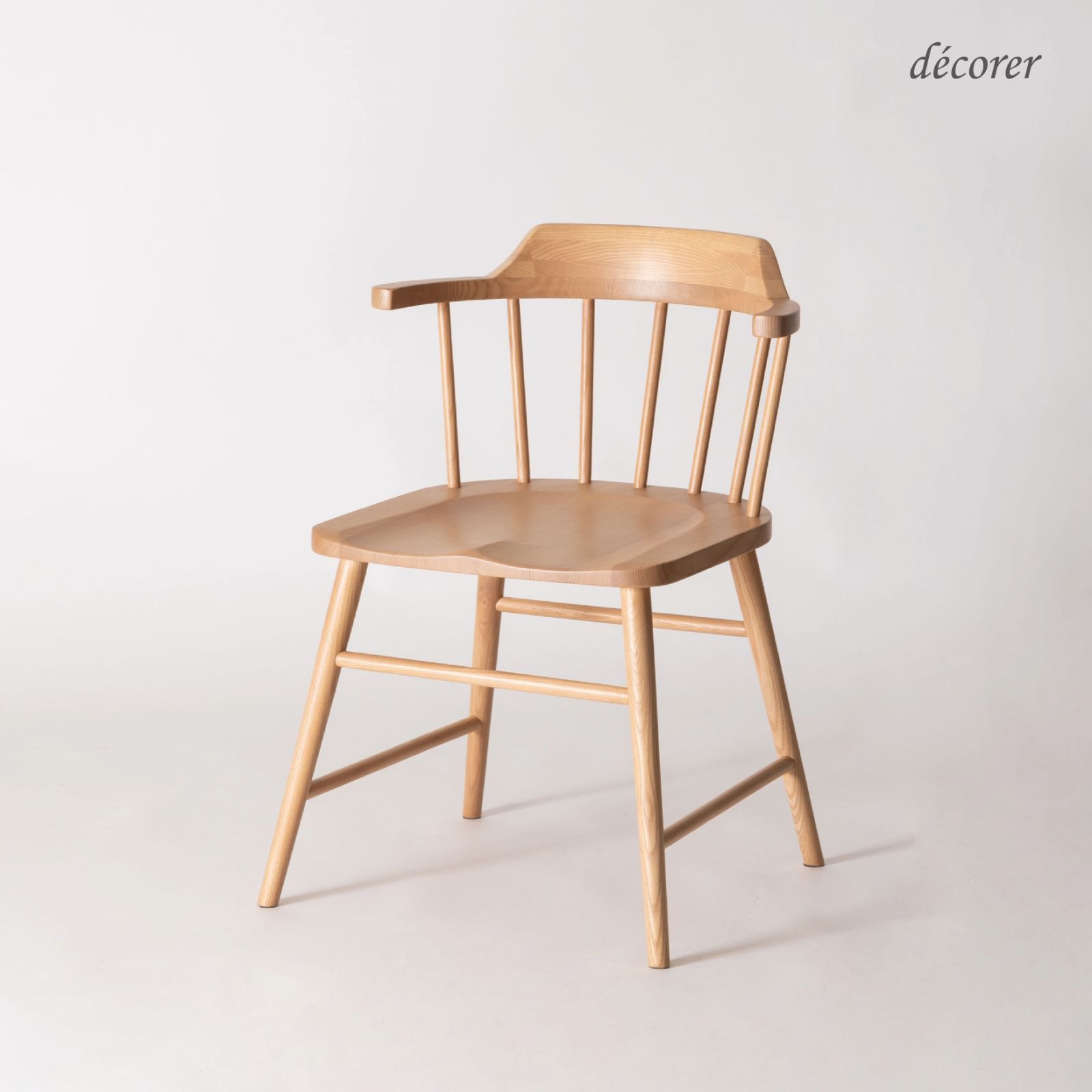 【新作】Ash windsor chair  No.18 / アッシュウィンザーチェア 【1脚入 : 3色】 北欧 スタイル 木製 無垢 おしゃれ 人気 オフィス 椅子 ダイニングチェア 天然木 黒 リビング デスク チェア ブラック ジャパンディ【送料込み】