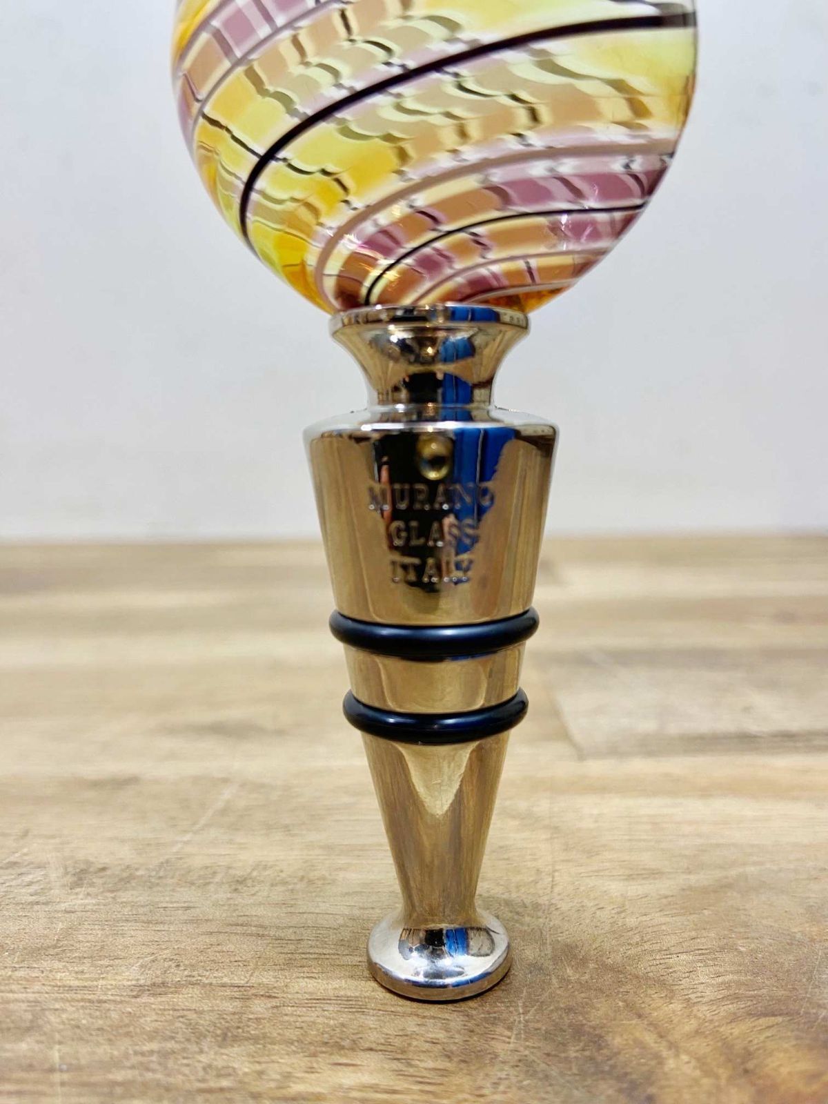 murano glass イタリア ムラーノ ボトルストッパー ワイン インテリア 