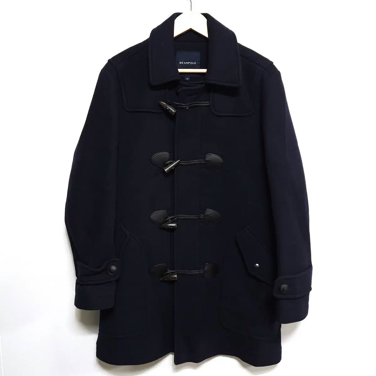 100 BEAN POLE ビーンポール トグルボタン ダッフル コート ネイビー
