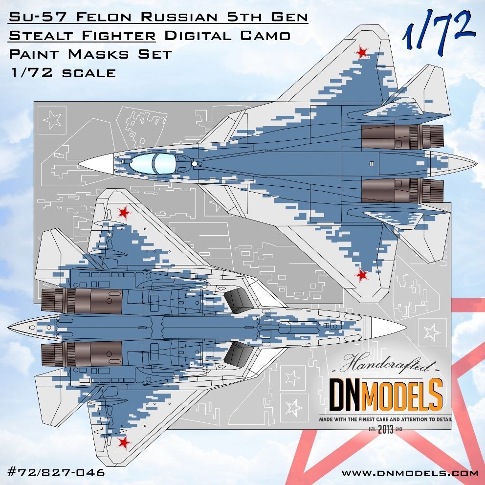 DNモデル 72/827-046 1/72 Su-57 フェロン ロシア 第5世代ステルス戦闘